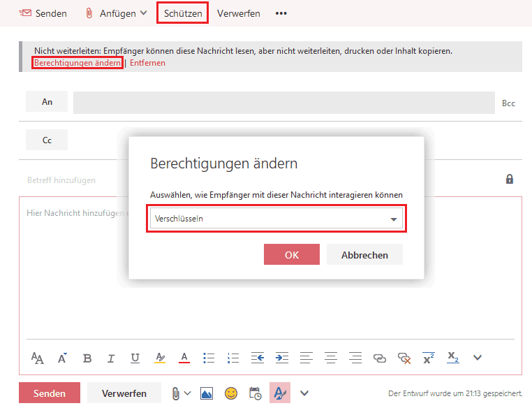 microsoft 365 message encryption portal